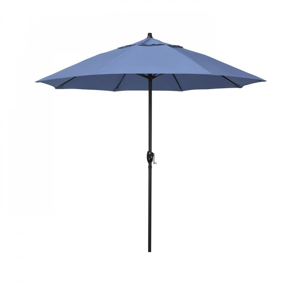California Umbrella 7.5' Bronze Aluminum Market Patio Umbrella, Olefin Frost Blue 194061336540 - main